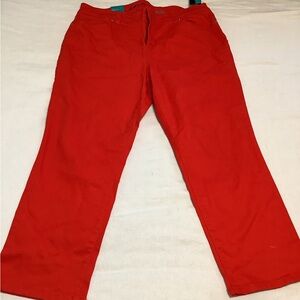 (NWT) INC International Concepts Red Ankle Cropped Jeans